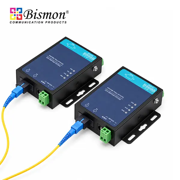 RS232/485/422 to Single-Fiber (BiDi)  Fiber Converter(SC port) SM 20km Industrial grade(A)